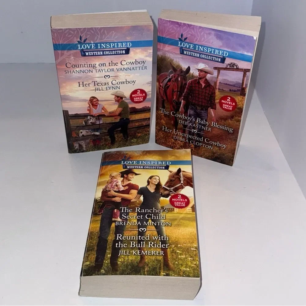 3 Love Inspired romance Western Collection Books bundle